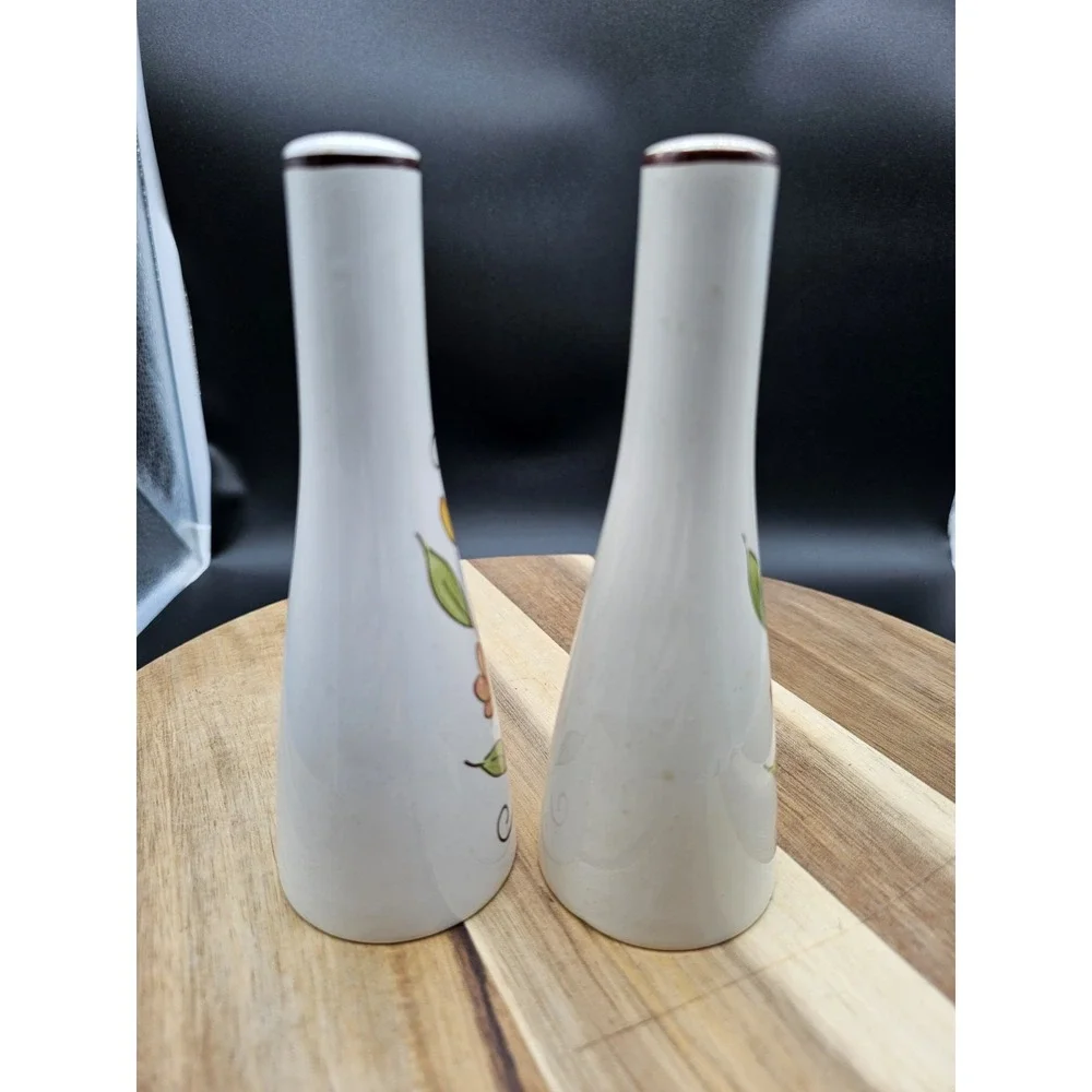 Vintage MCM Mikasa Cera-Stone Salt & Pepper Shaker Set‎ 6